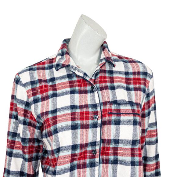 LA LIGNE NY Cotton Flannel Top Button up Plaid Size Small - Picture 6 of 9